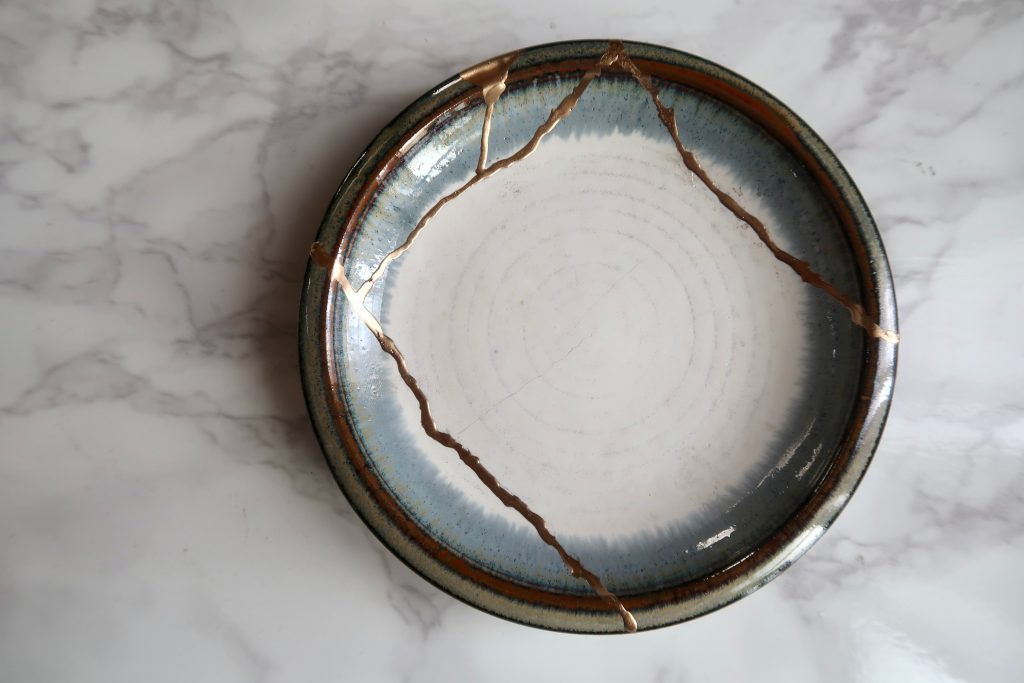 Assiette kintsugi